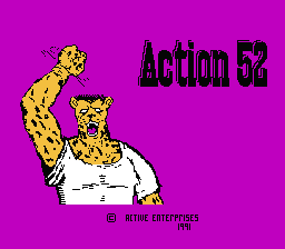 Action 52 (Homebrew) — Title screen